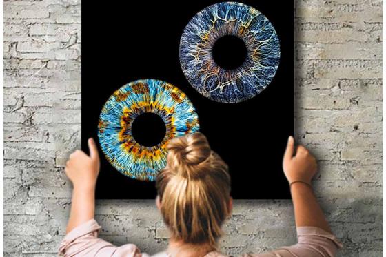 Iris Fotografie - 30x30cm auf Echt-Glas, für eine Person 4 [article_picture_small]