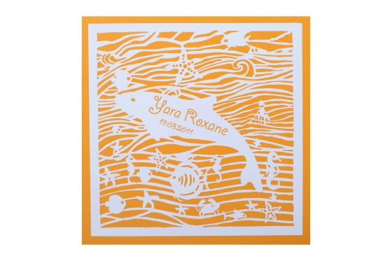 Wandbild Sea world  - Name & Geburtstag  [article_picture_small]