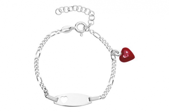 Kinderarmband Herz - Diamantgravur  [article_picture_small]