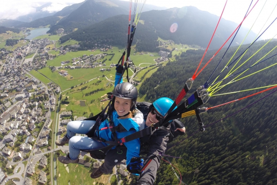 Gleitschirm Höhenflug - Tandemflug in Davos GR 8 [article_picture_small]