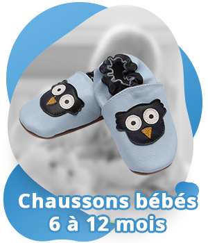 Chaussons pour bébés de 6 à 12 mois